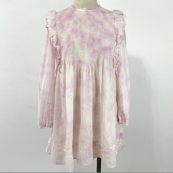 Aritzia- Wilfred La Boheme Elia Tie Dye Mini Dress - XS - Picture 10 of 11